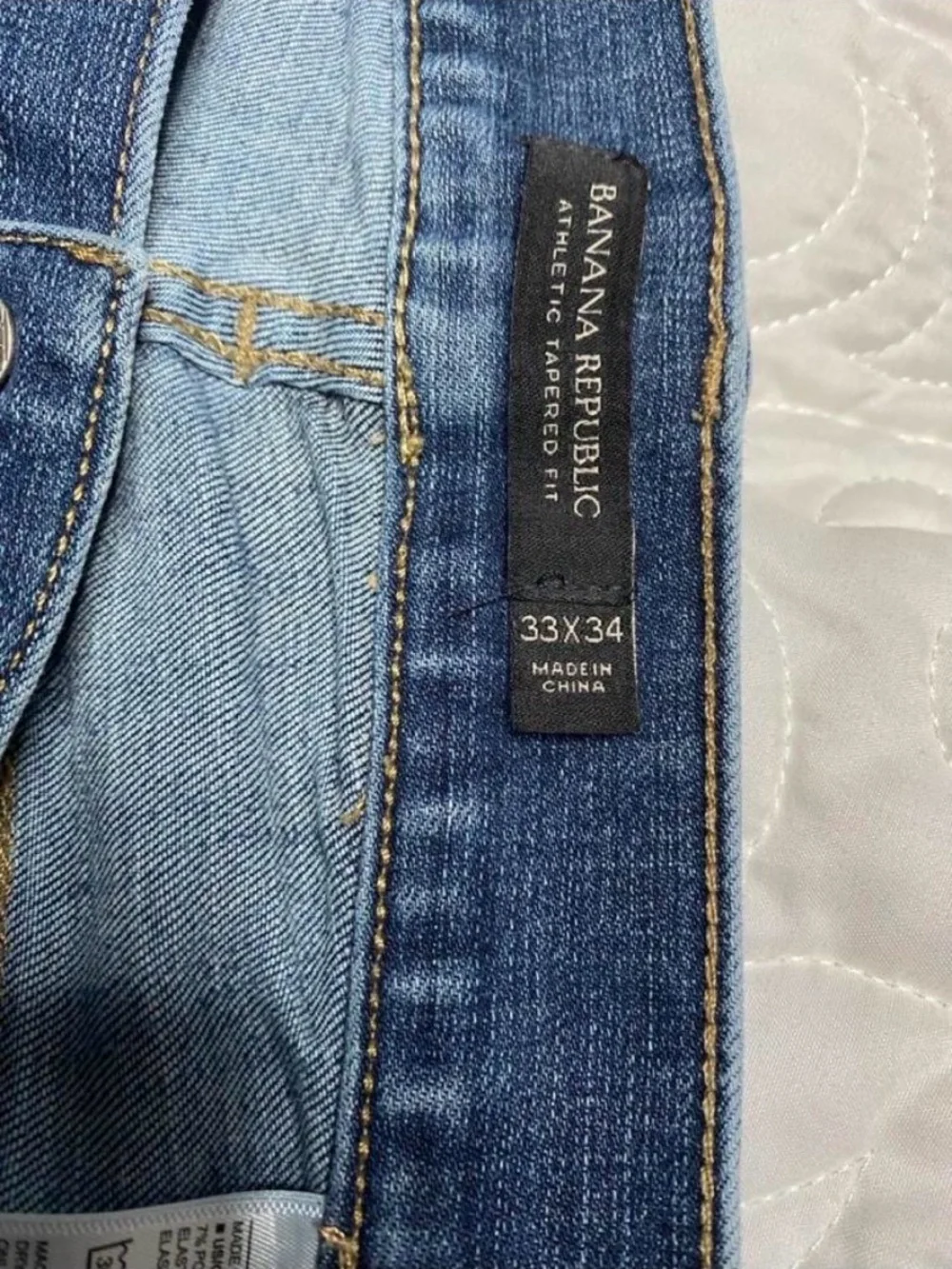 Banana Republic Slim Straight Jeans in Medium Blue Wash